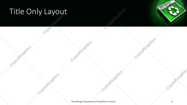 Title Only presentation slide layout