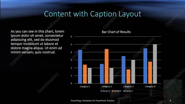 Content with Caption presentation slide layout