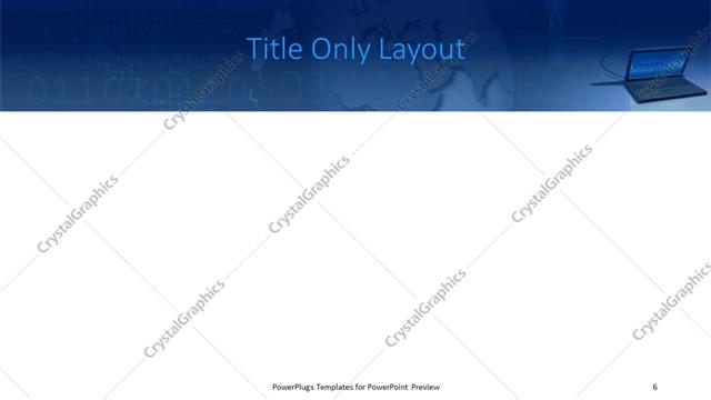 Title Only presentation slide layout