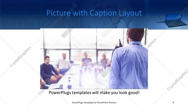Picture with Caption presentation slide layout