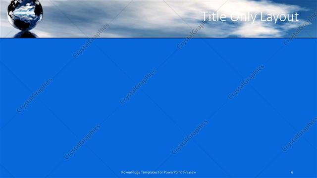 Title Only presentation slide layout