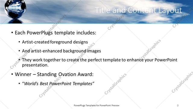 Title and Content presentation slide layout
