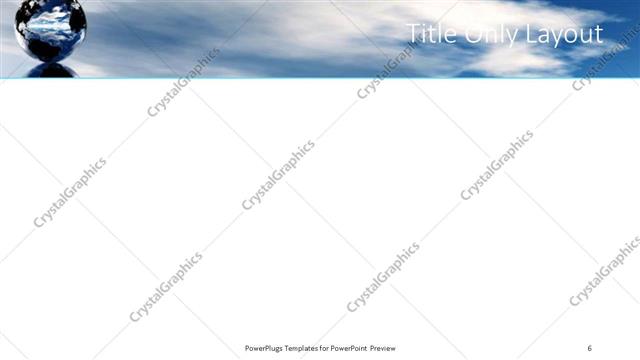 Title Only presentation slide layout