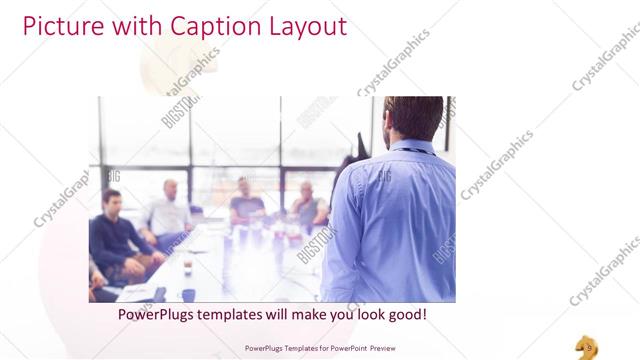 Picture with Caption presentation slide layout