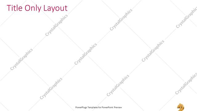 Title Only presentation slide layout