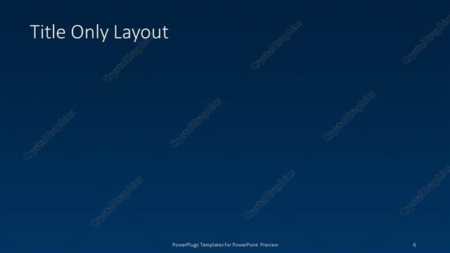 Title Only presentation slide layout