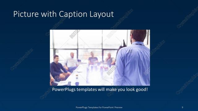 Picture with Caption presentation slide layout