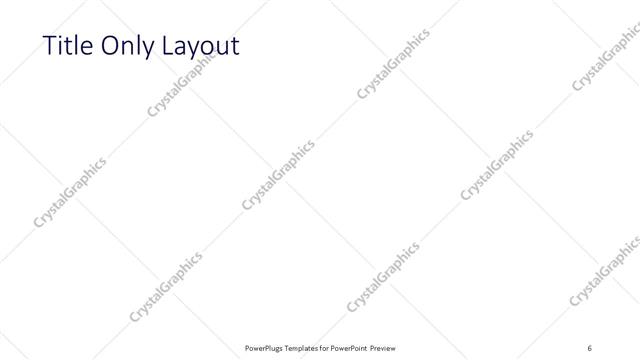 Title Only presentation slide layout