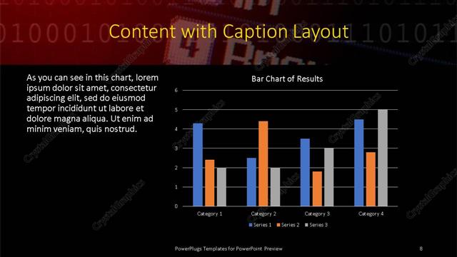 Content with Caption presentation slide layout
