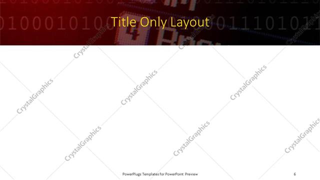 Title Only presentation slide layout