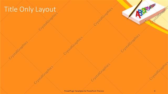 Title Only presentation slide layout