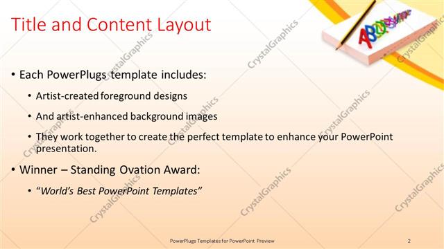 Title and Content presentation slide layout