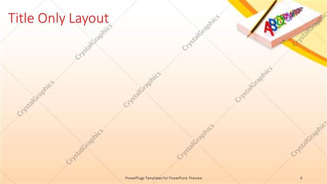 Title Only presentation slide layout