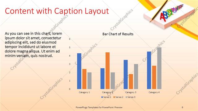 Content with Caption presentation slide layout