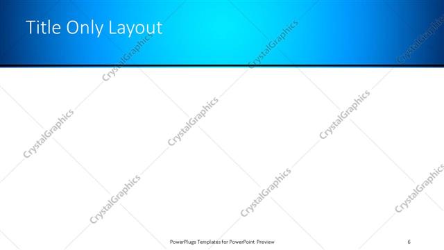 Title Only presentation slide layout