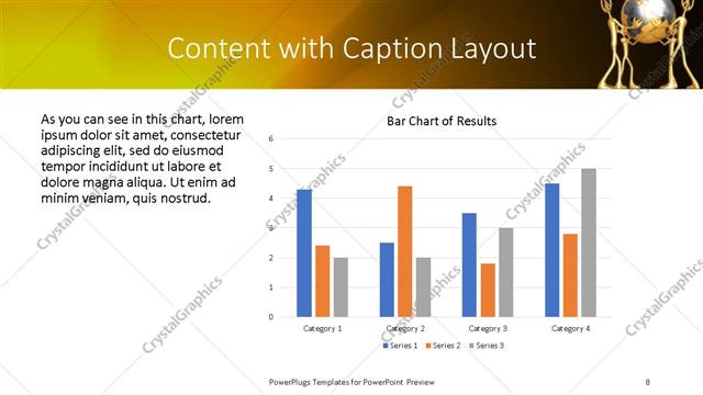 Content with Caption presentation slide layout