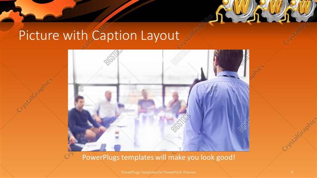 Picture with Caption presentation slide layout