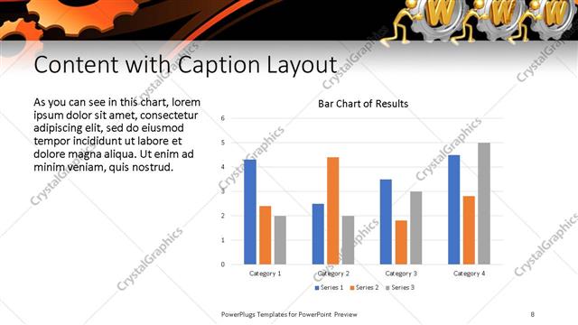 Content with Caption presentation slide layout