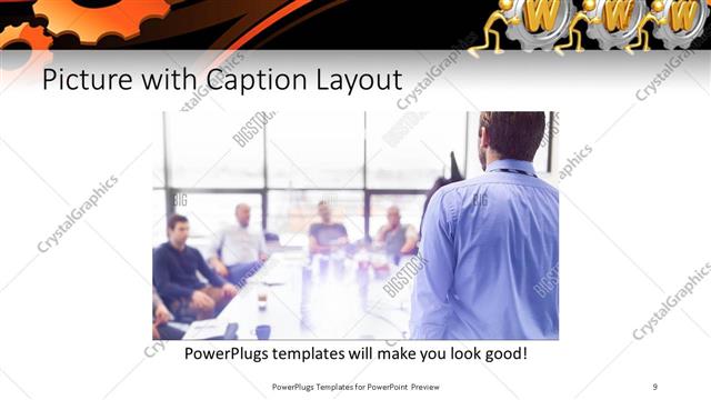 Picture with Caption presentation slide layout