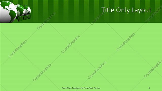Title Only presentation slide layout