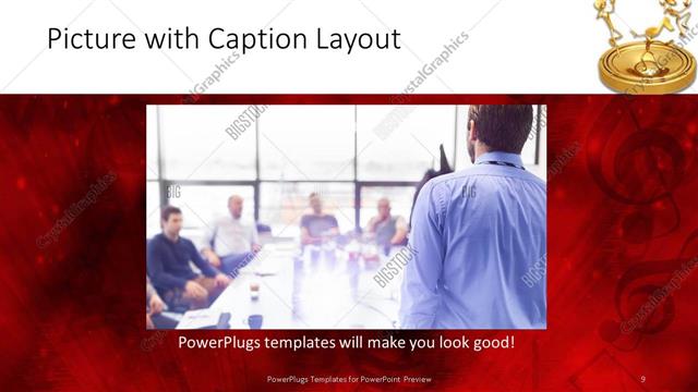 Picture with Caption presentation slide layout