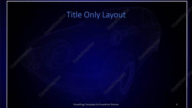 Title Only presentation slide layout