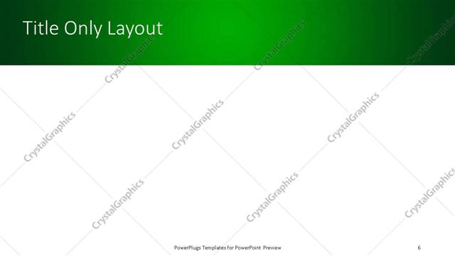 Title Only presentation slide layout