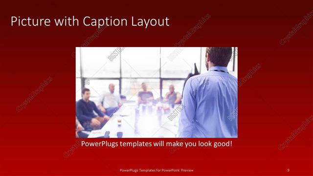 Picture with Caption presentation slide layout