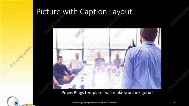 Picture with Caption presentation slide layout