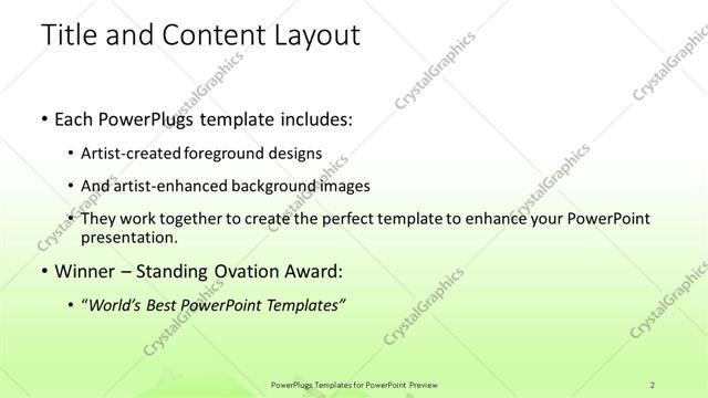 Title and Content presentation slide layout