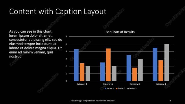 Content with Caption presentation slide layout