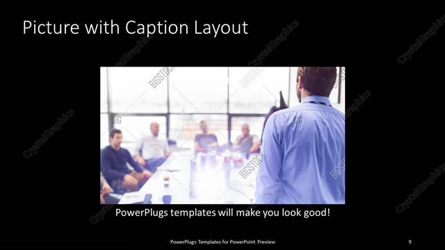 Picture with Caption presentation slide layout