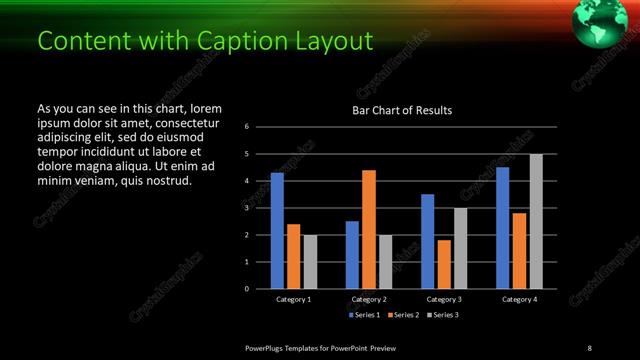 Content with Caption presentation slide layout