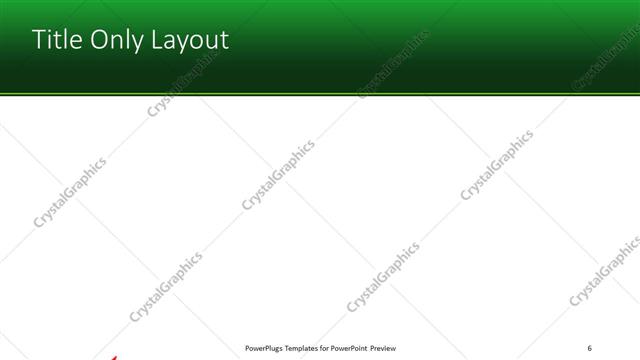 Title Only presentation slide layout