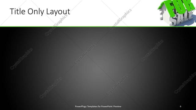 Title Only presentation slide layout