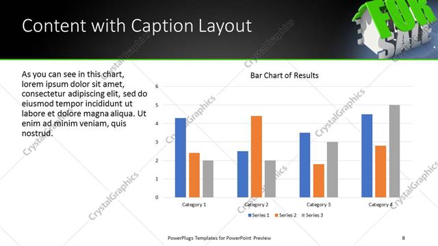 Content with Caption presentation slide layout