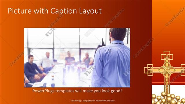 Picture with Caption presentation slide layout