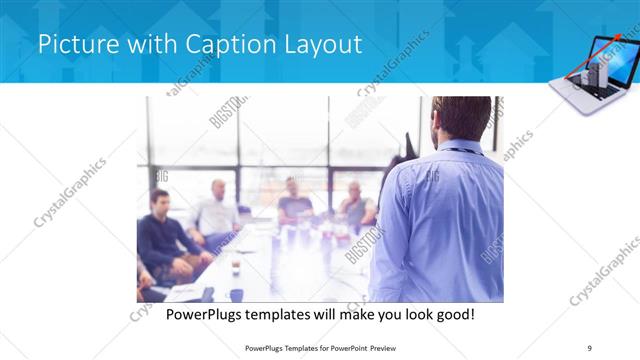Picture with Caption presentation slide layout