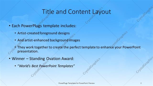 Title and Content presentation slide layout