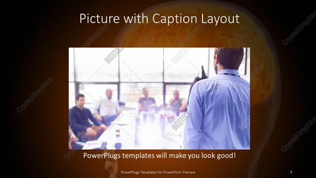 Picture with Caption presentation slide layout