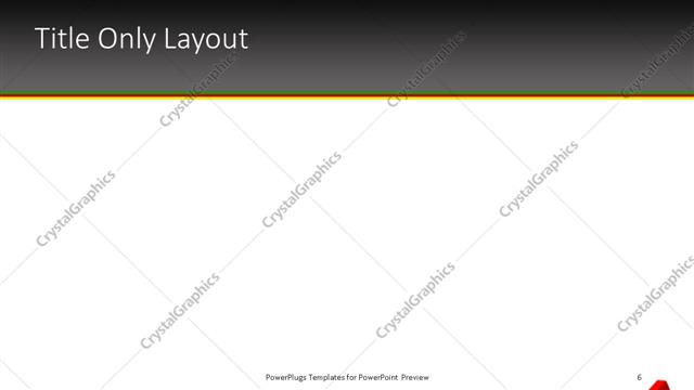 Title Only presentation slide layout