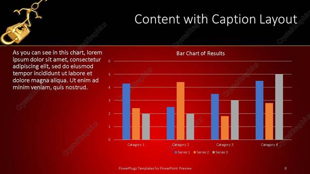 Content with Caption presentation slide layout