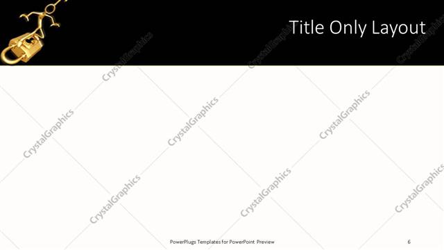 Title Only presentation slide layout