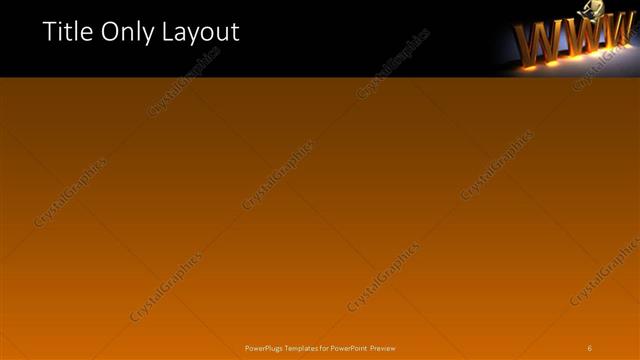 Title Only presentation slide layout