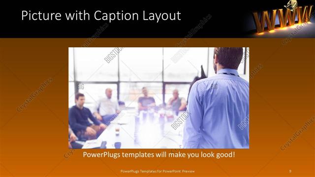 Picture with Caption presentation slide layout