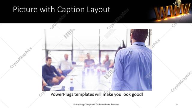 Picture with Caption presentation slide layout