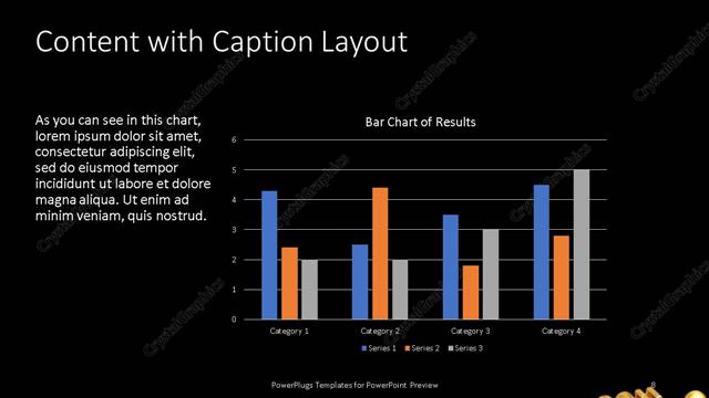 Content with Caption presentation slide layout