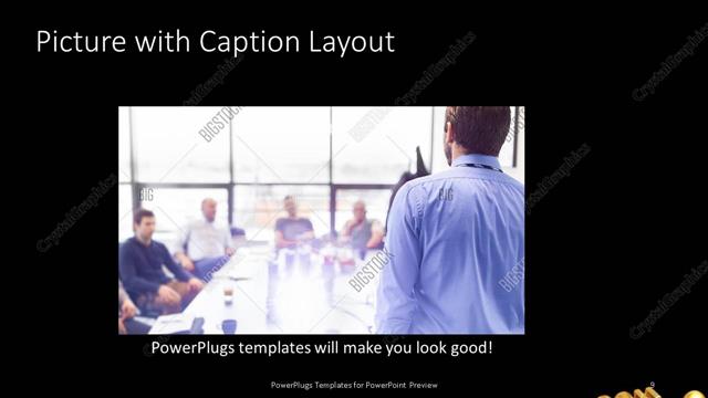 Picture with Caption presentation slide layout