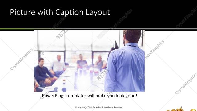 Picture with Caption presentation slide layout