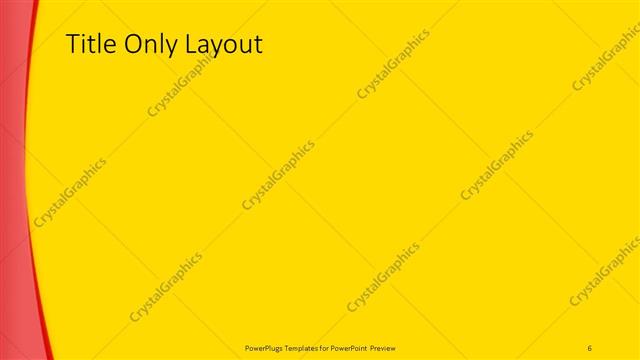 Title Only presentation slide layout